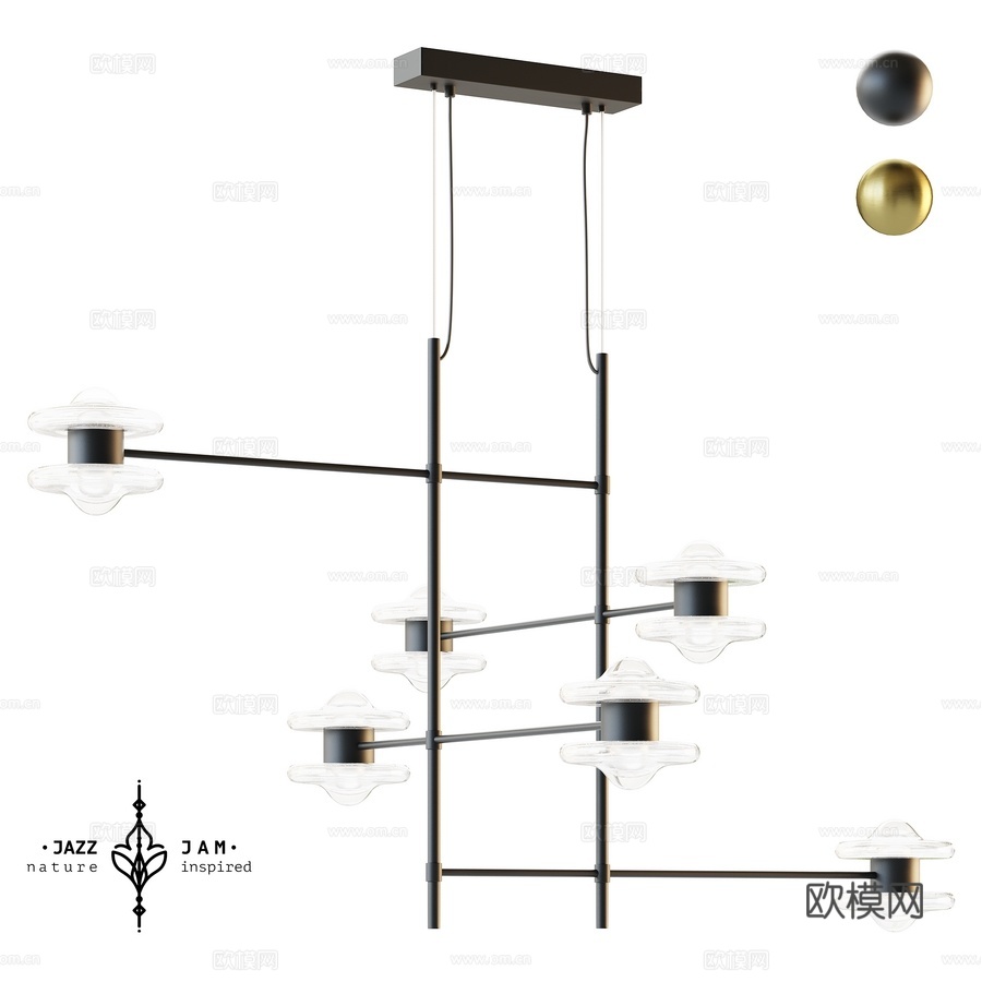 JazzJam 设计的 OM 吊灯 Balance3d模型