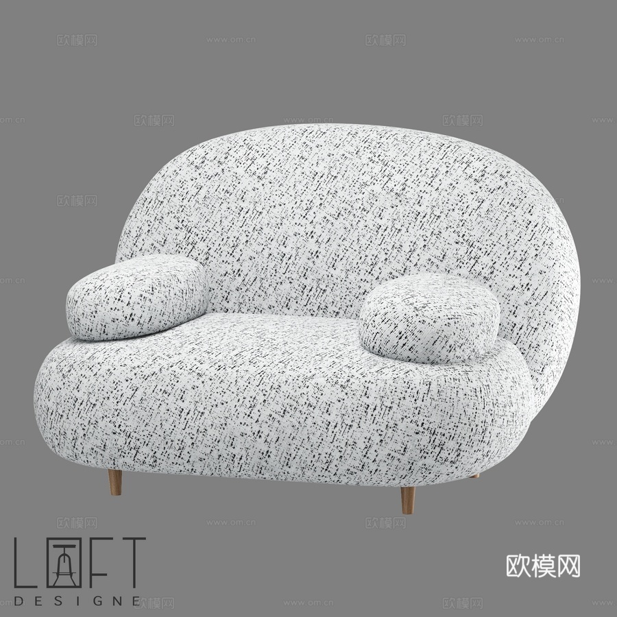 扶手椅 LoftDesigne 33393 型号3d模型下载