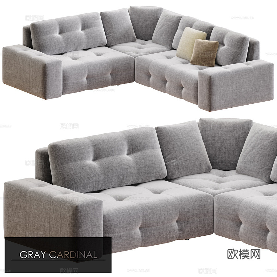 Leonardo转角沙发OM3d模型