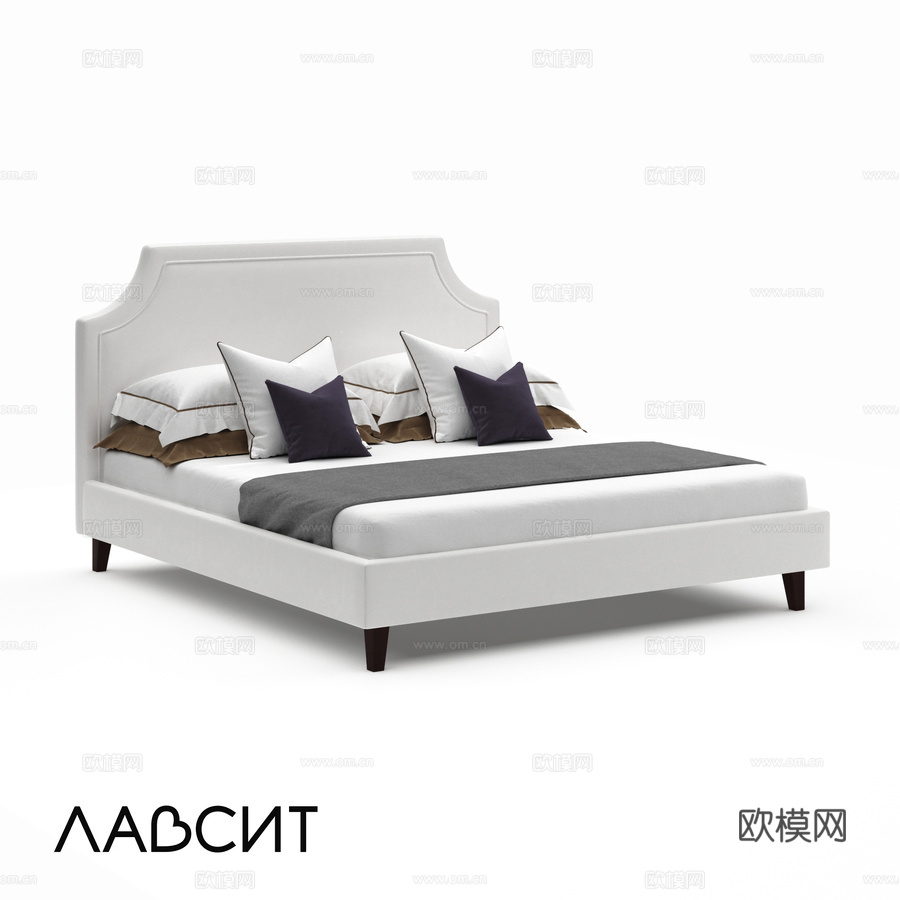 OM 托马斯床带Lavsit床脚3d模型下载