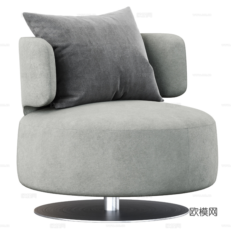 桑德拉旋转休闲椅3d模型下载