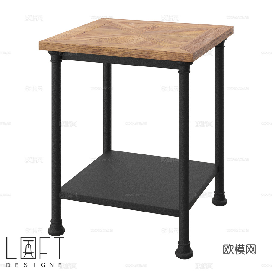 LoftDesigne 70862款咖啡桌3d模型下载