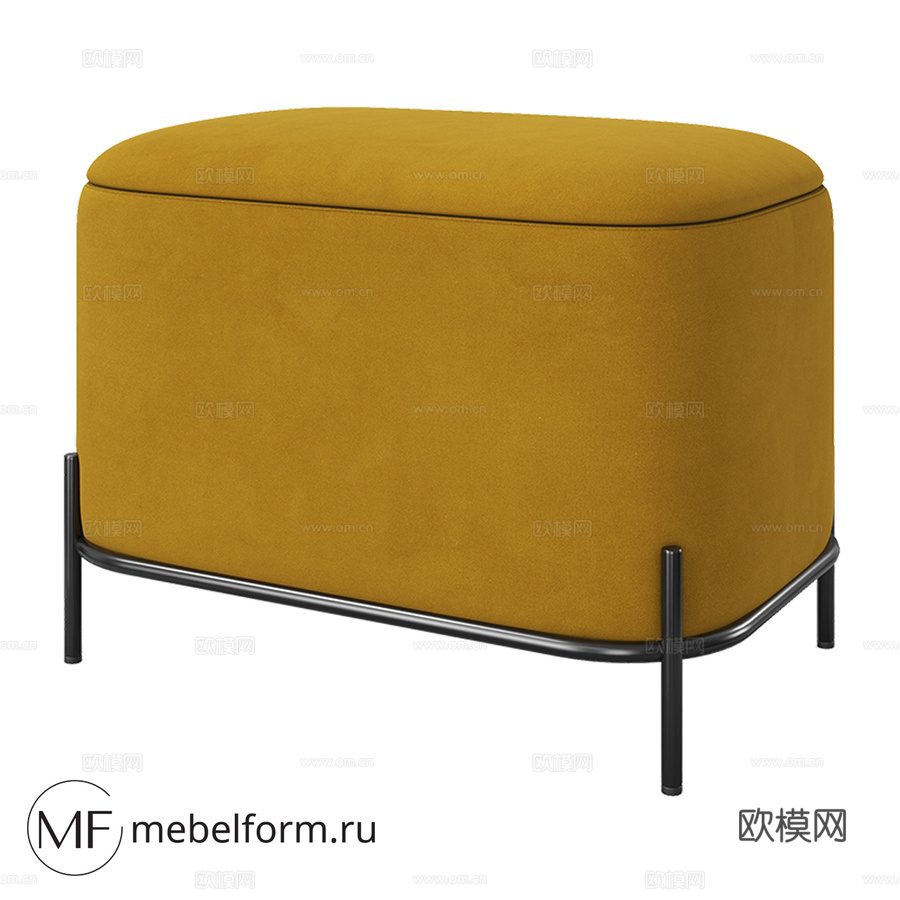 OM长凳GRASS 60cm款3d模型下载