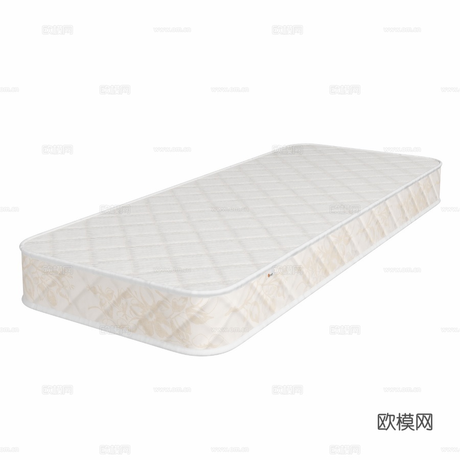 OM床垫DIWO索契80x200，人体工学设计， 内置3d模型下载