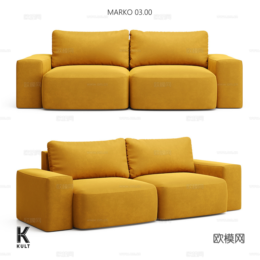 OM KULT-HOME沙发MARKO 03.00-03.33d模型下载