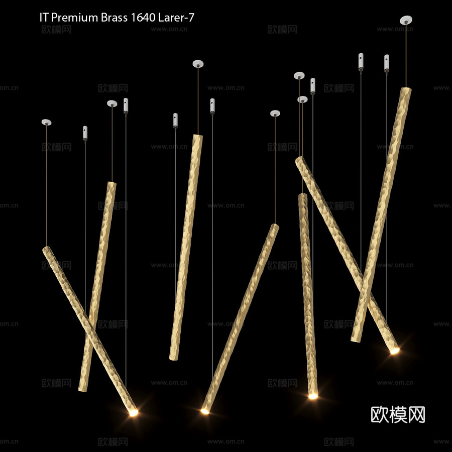 吊灯 IT Premium Brass 1640 Laser3d模型下载