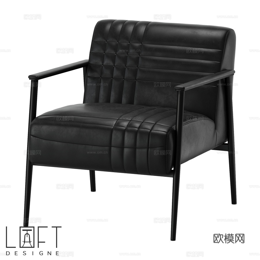 扶手椅 LoftDesigne 31676 型号3d模型下载