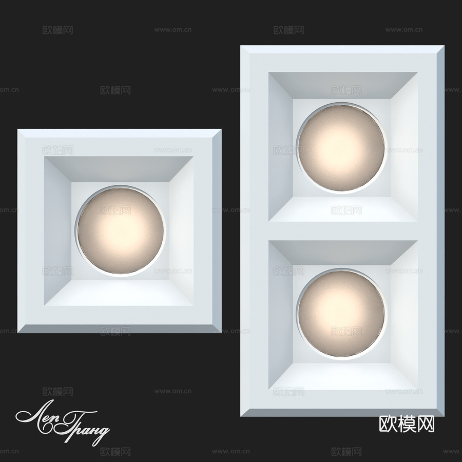 嵌入式灯具 No. 16, 17 LepGrand3d模型下载