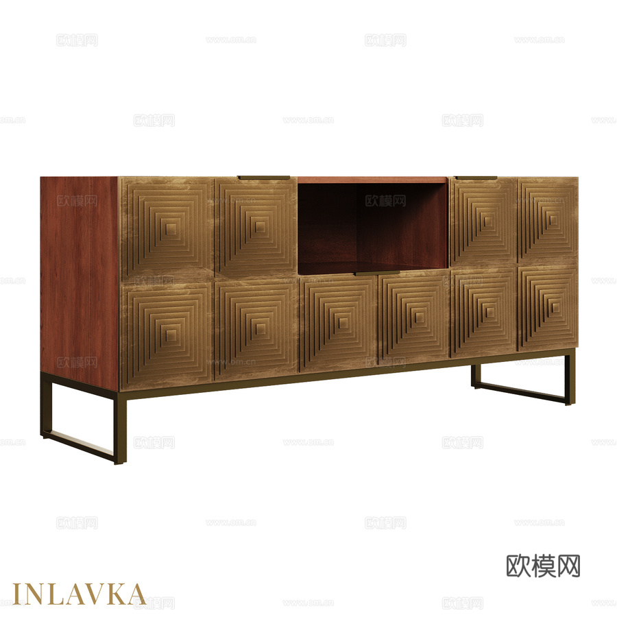 设计师风格OM电视柜3d模型下载