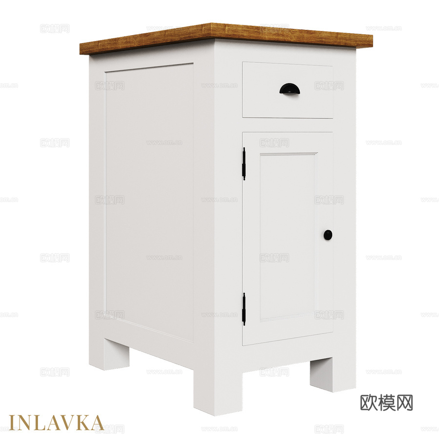 带单门单抽屉的OM厨房柜3d模型下载
