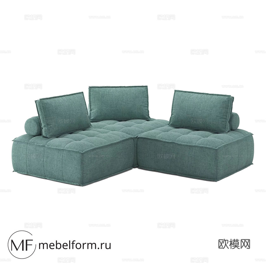 OM AMSTER转角沙发3d模型下载