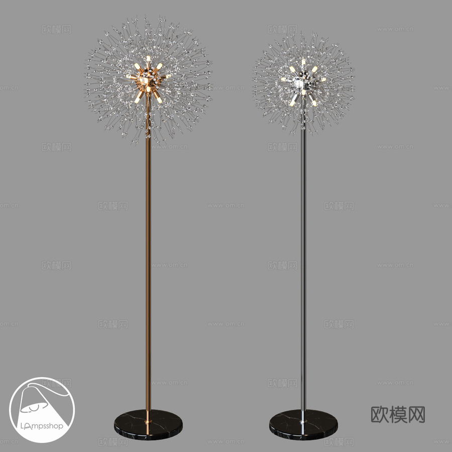LampsShop.ru T6174落地灯 Dandelio3d模型下载