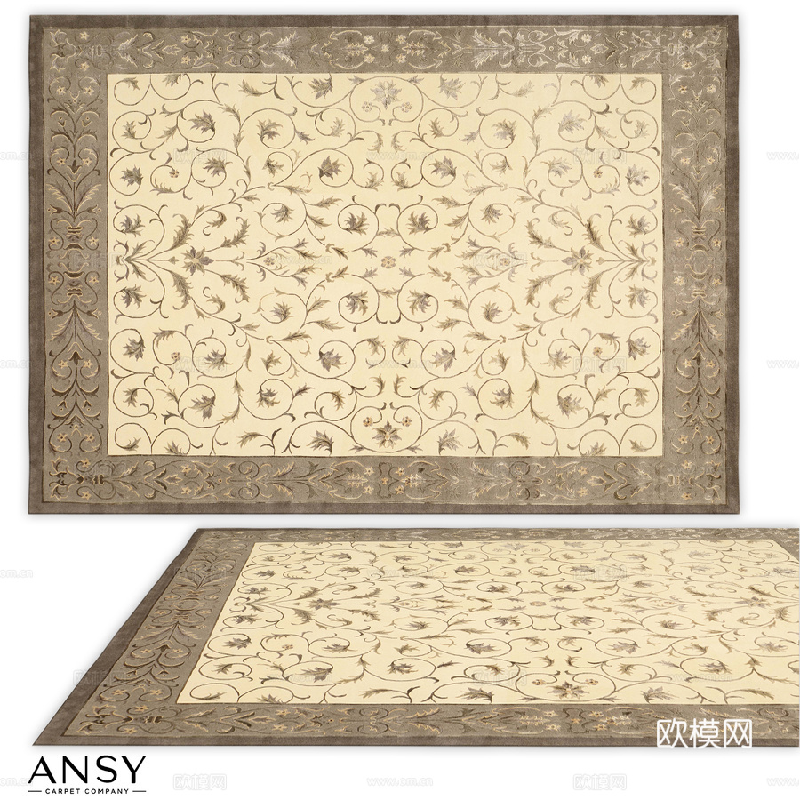 安西地毯（编号1859）3d模型下载