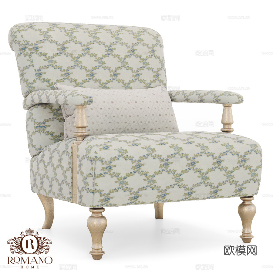 (OM) 弗朗科·罗曼诺家居扶手椅3d模型下载