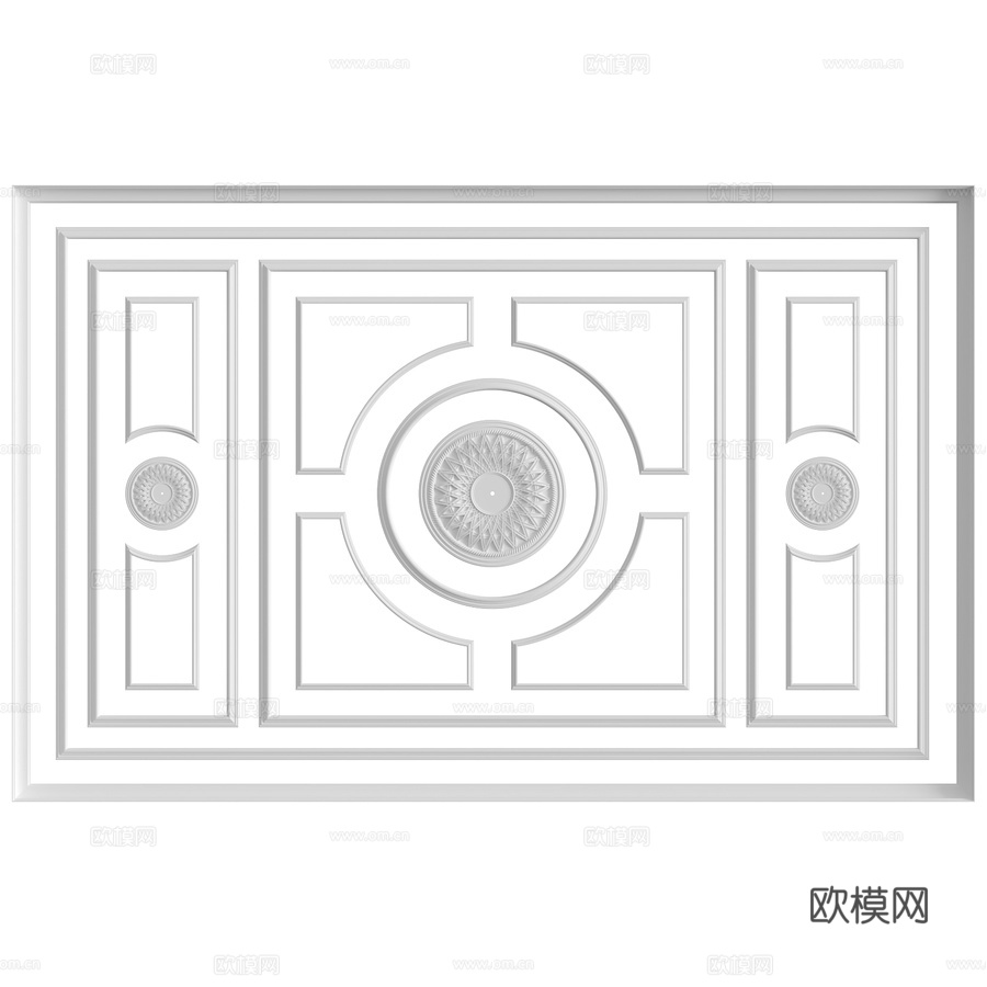 天花板构图第40号3d模型下载