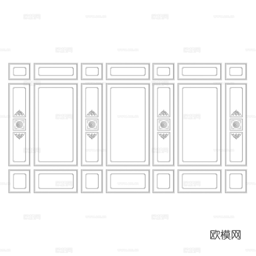 墙面装饰材料75号3d模型下载