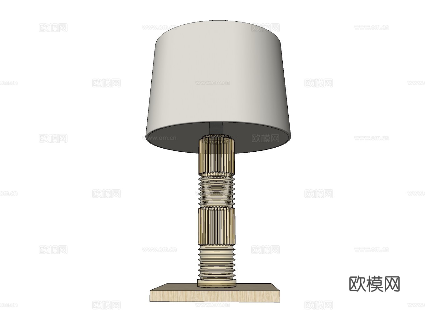 台灯su模型