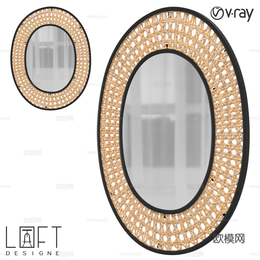LoftDesigne 100824型号镜子3d模型下载