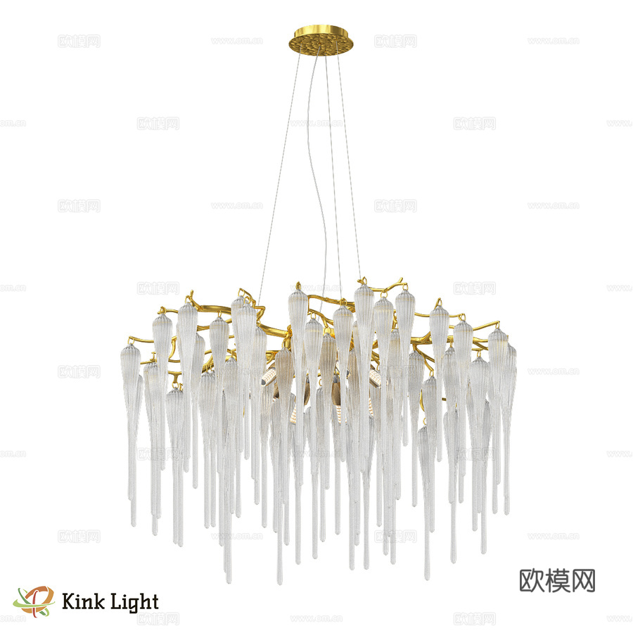 水晶吊灯 格雷尼金色 07874-80.33 OM3d模型下载
