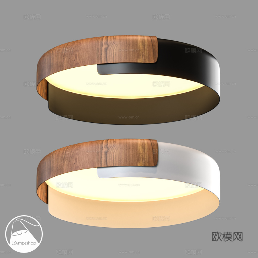LampsShop.ru PL3249 木环吊灯3d模型下载