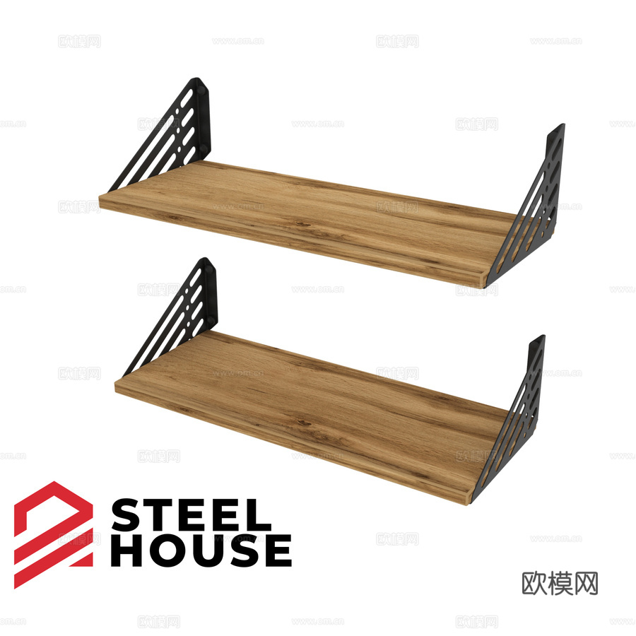 OM 厨房用滴水造型钢制壁架3d模型下载