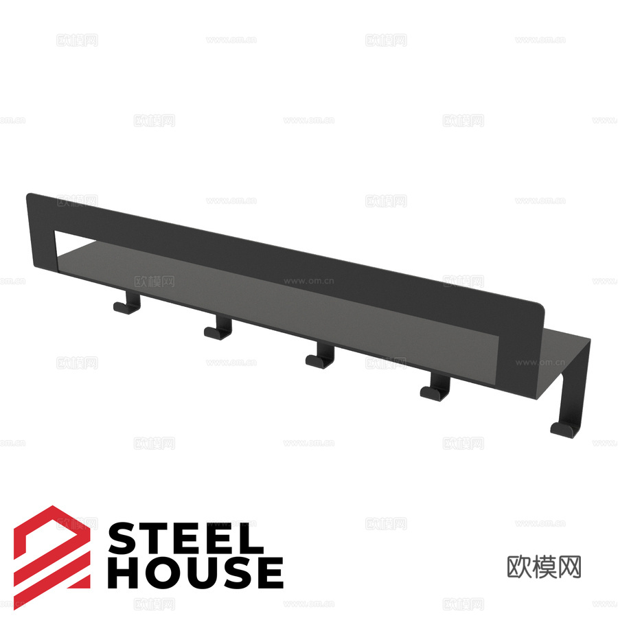 浴室用OM Medusa钢架层架3d模型下载