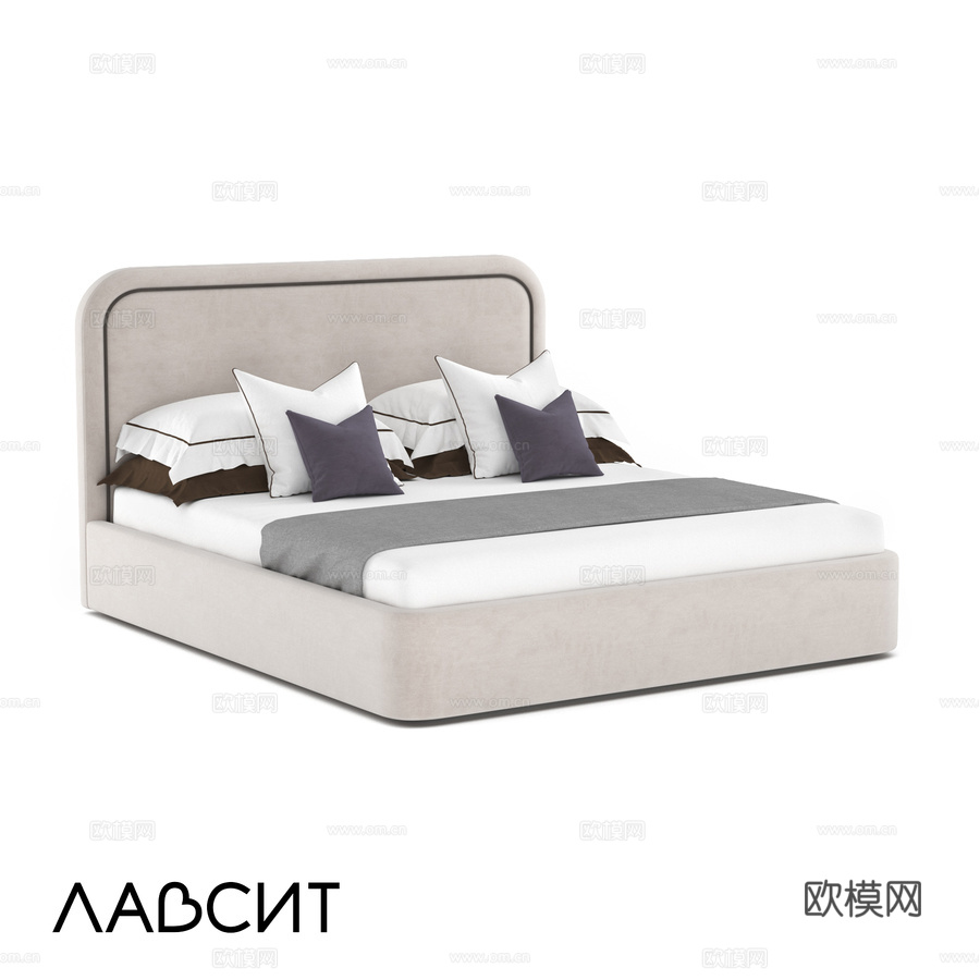 OM Lucas Lavsit床 180х2003d模型下载