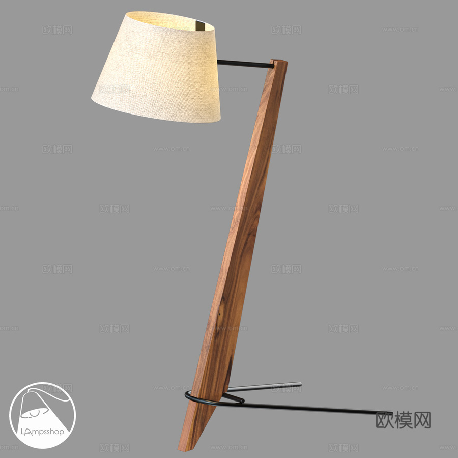LampsShop.ru T6162 落地灯 自然木3d模型3d模型