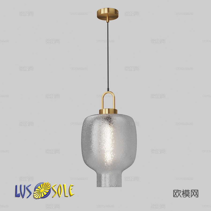 OM吊灯 Lussole Laredo LSP-88453d模型下载