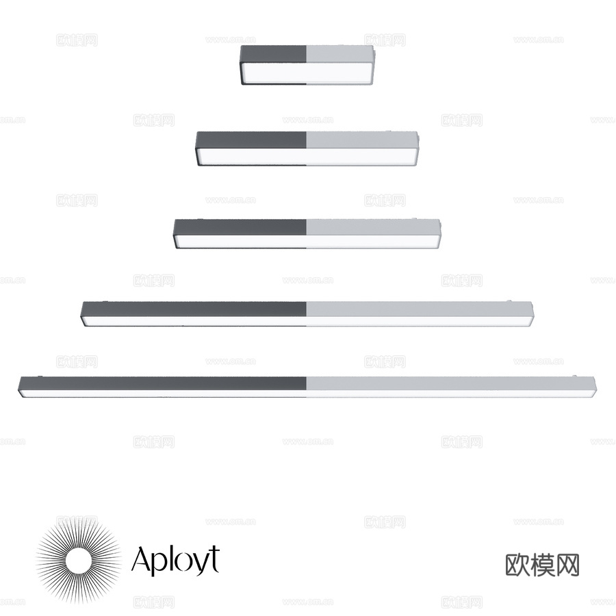 轨道灯 APL.01013d模型下载