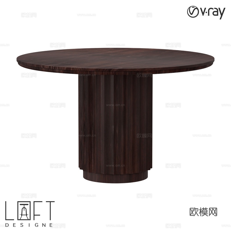 餐桌 LoftDesigne 61228 型号3d模型下载