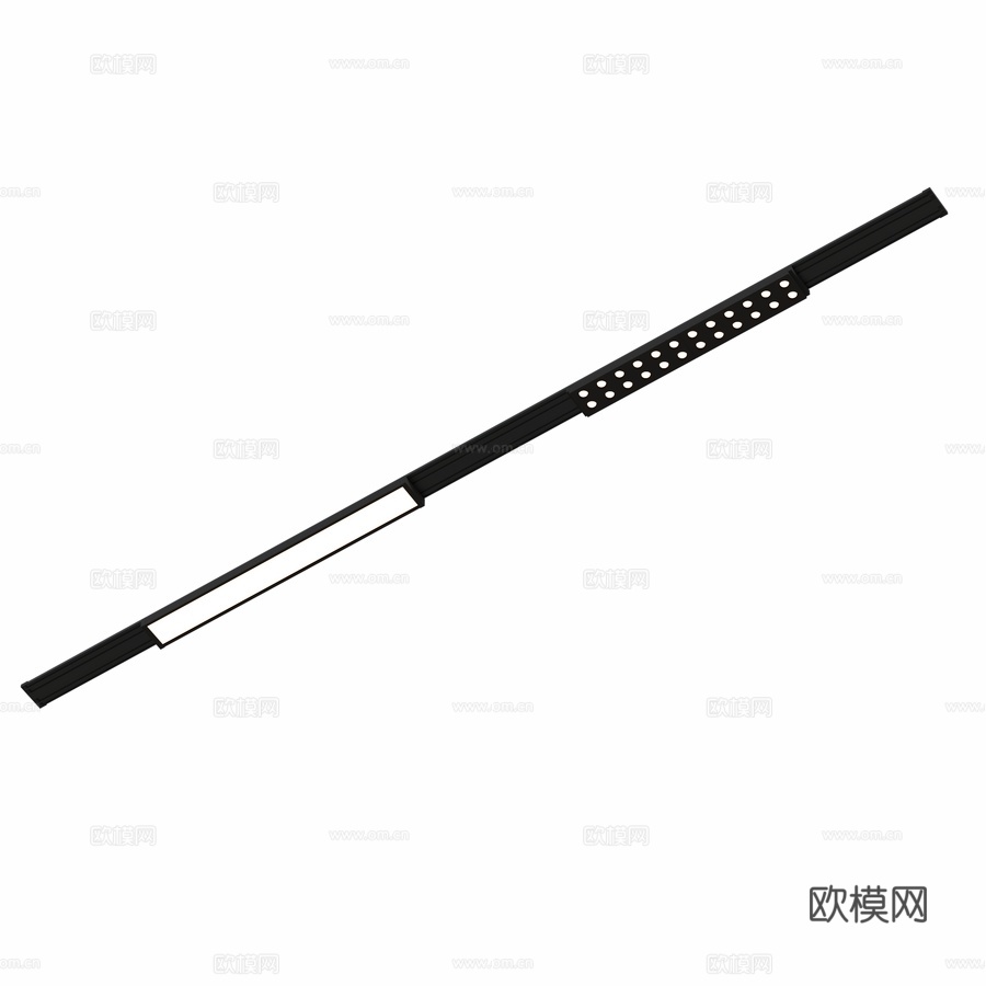 轨道灯ZeepDeep平板灯，24厘米平板款3d模型3d模型下载