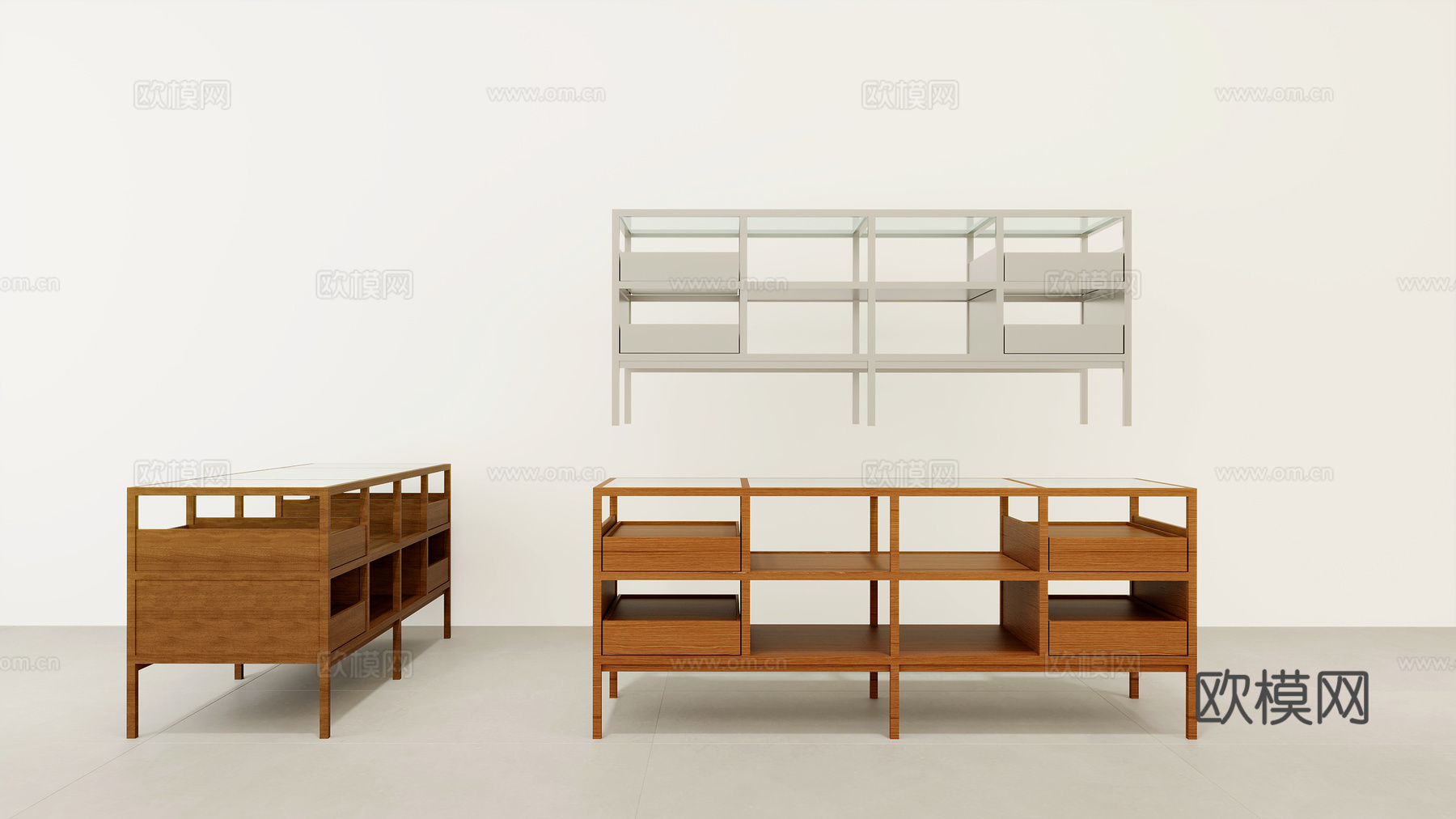 叠装台流水台饰品3d模型下载