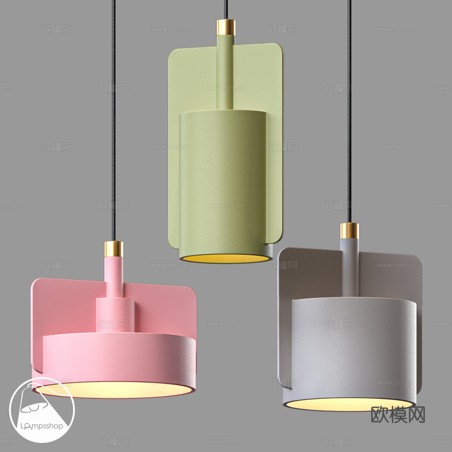 LampsShop.ru PDL2550 铸造吊灯3d模型下载