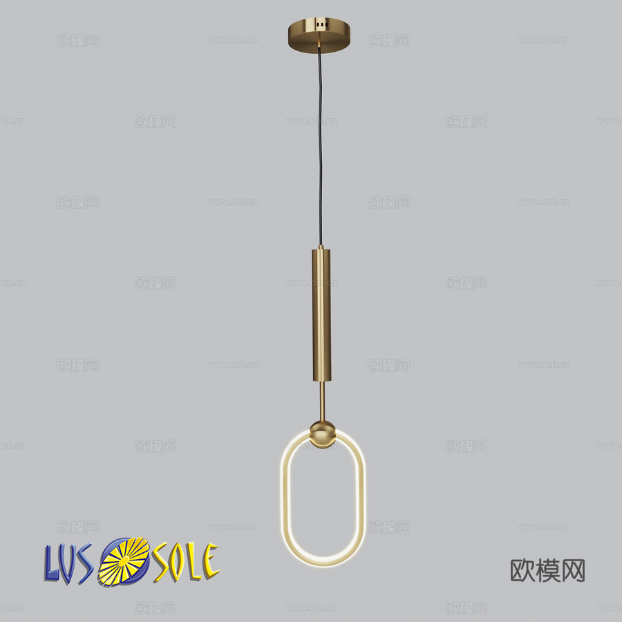 OM吊灯 Lussole Lubbock LSP-70923d模型下载
