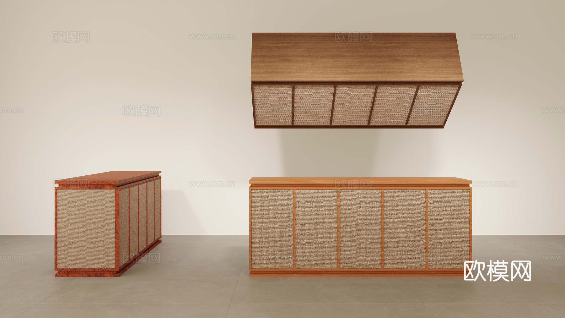 陈列台展台收银台服务台3d模型下载