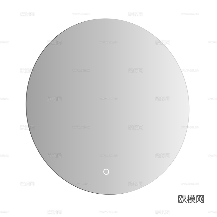 带照明的圆形镜子 Defesto Opti3d模型下载