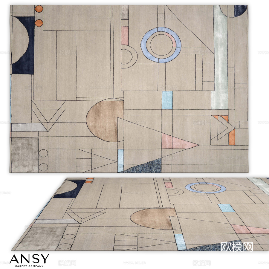 来自安西的地毯（编号3730）3d模型下载