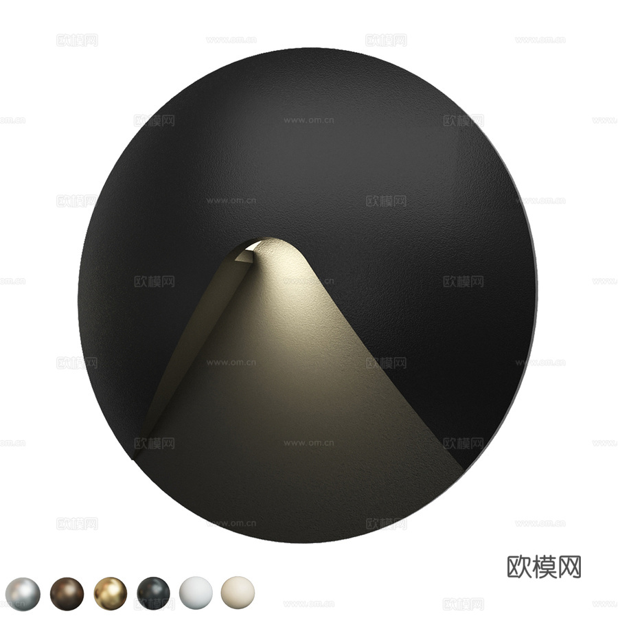 LED嵌入式楼梯台阶照明灯具3d模型下载