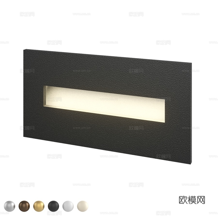 LED嵌灯Slim Light 66x343d模型下载