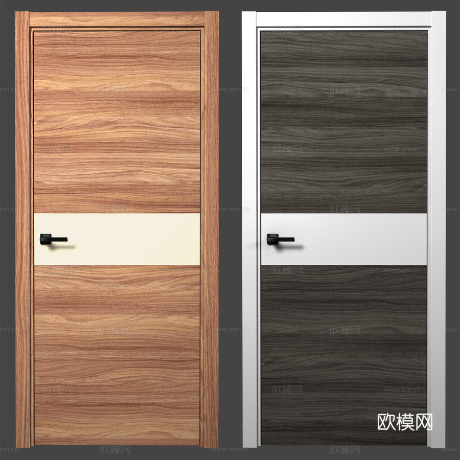 AurumDoors钚系列5号室内门3d模型下载