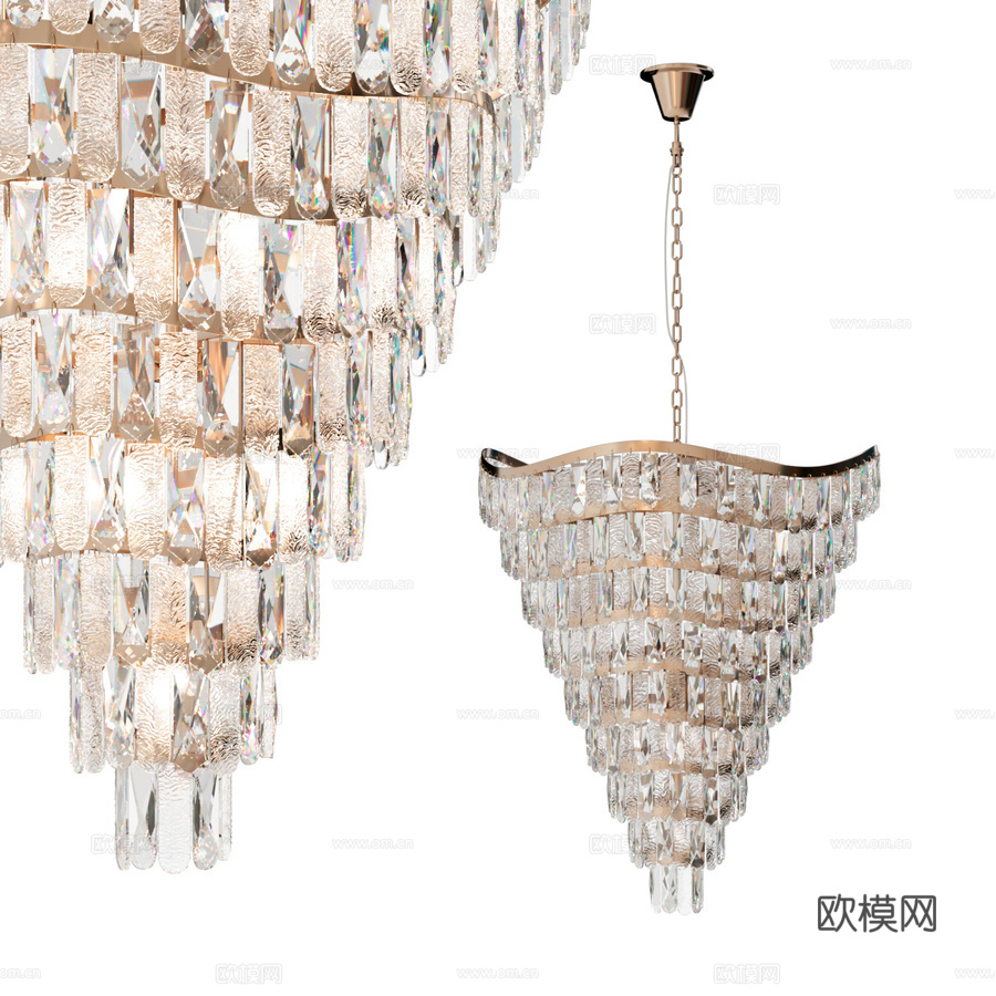 OM Indigo AMBRA 12030 13P 金色3d模型下载