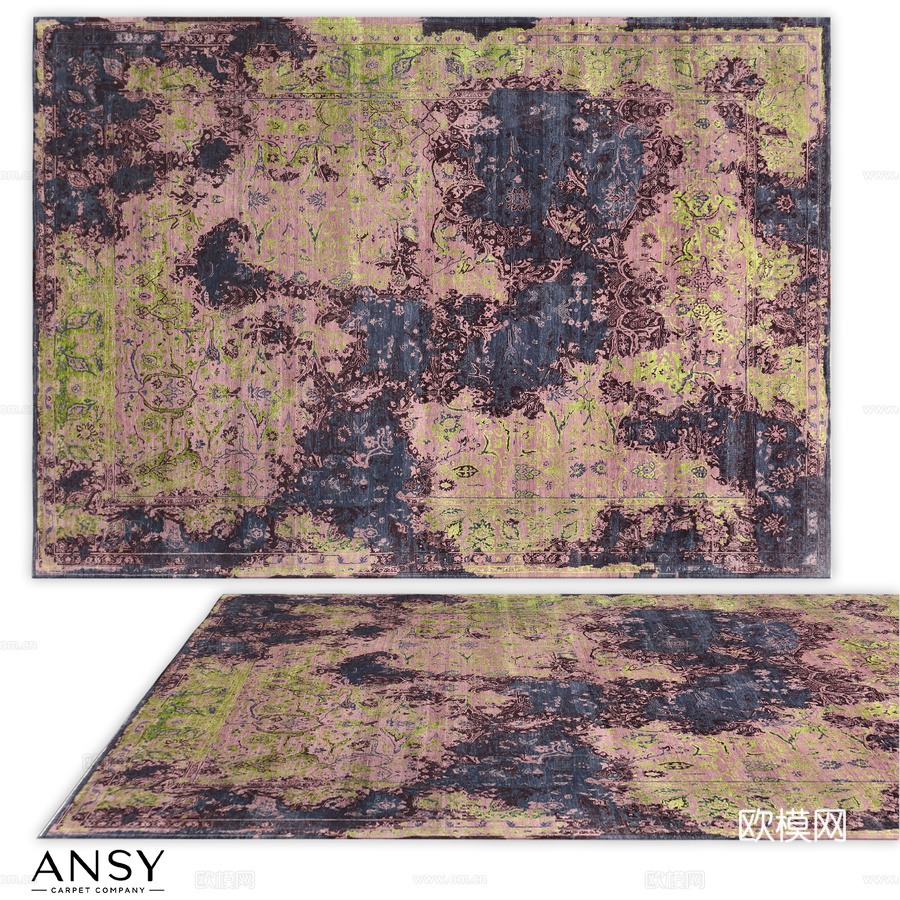 安西地毯（编号1997）3d模型下载