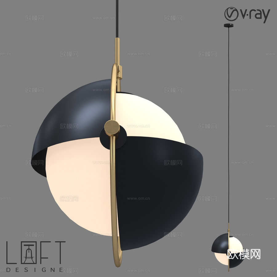 LoftDesigne 8031型号吊灯3d模型下载