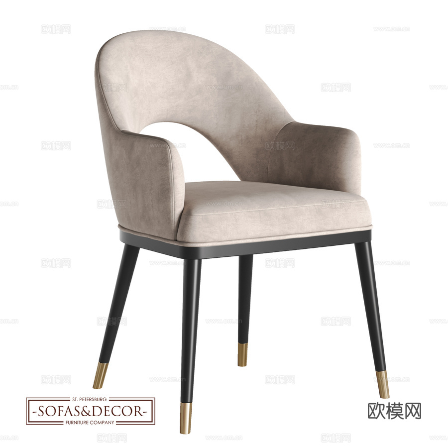 沙发&amp;装饰椅 SD-6603d模型下载