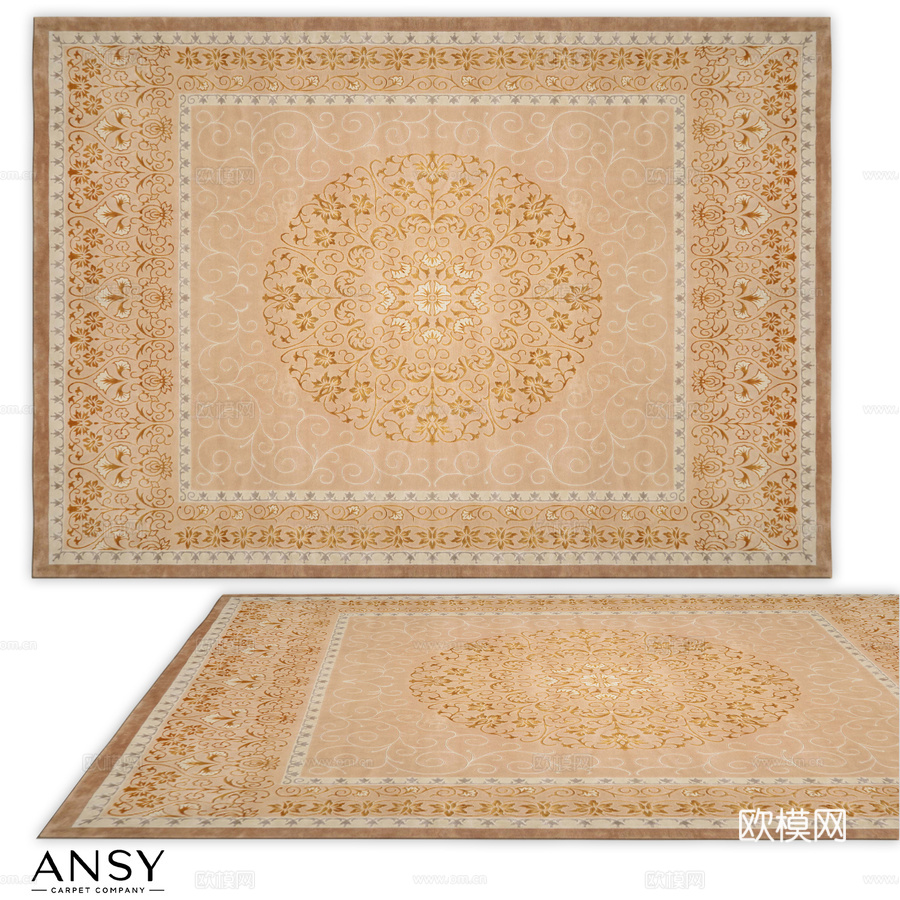 安西地毯（编号2446）3d模型下载