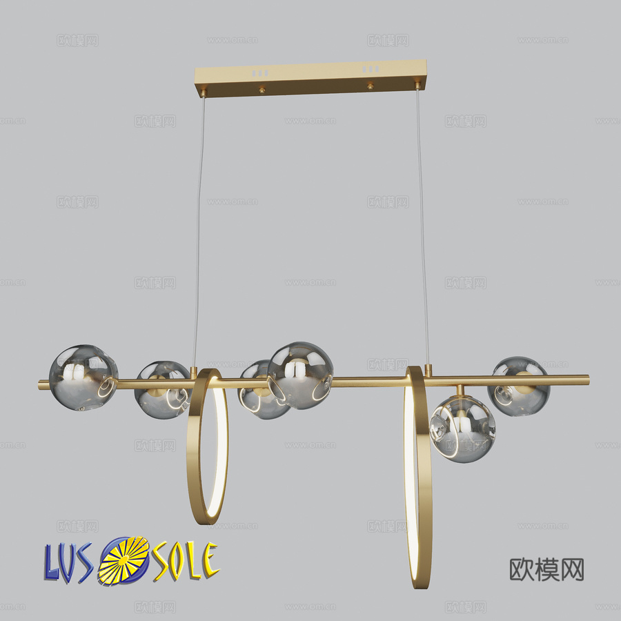 OM 悬挂式吊灯 Lussole Beaumont LSP-3d模型下载