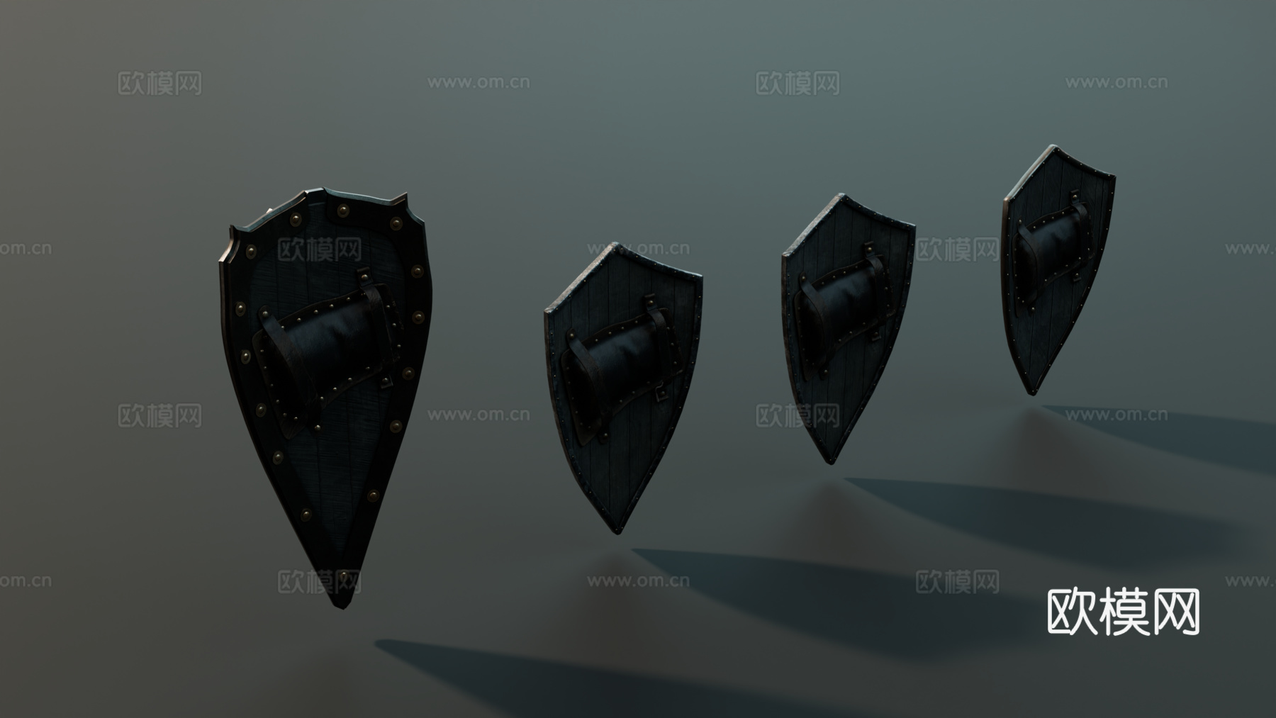 中世纪盾牌 复古盾牌 欧式盾牌 木制盾牌su模型