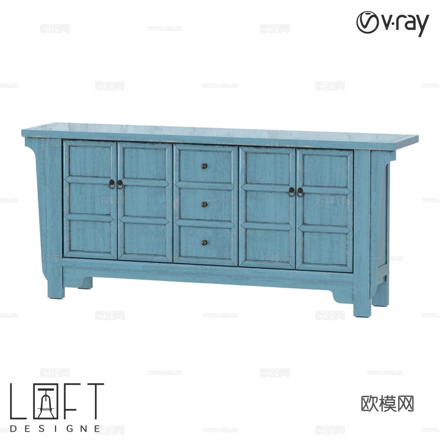 抽屉柜 LoftDesigne 80476 型号3d模型下载