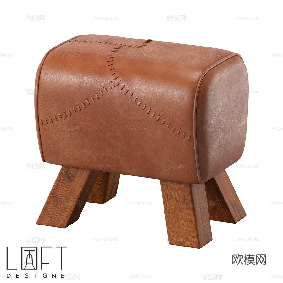 Pouf LoftDesigne 2204型号3d模型下载